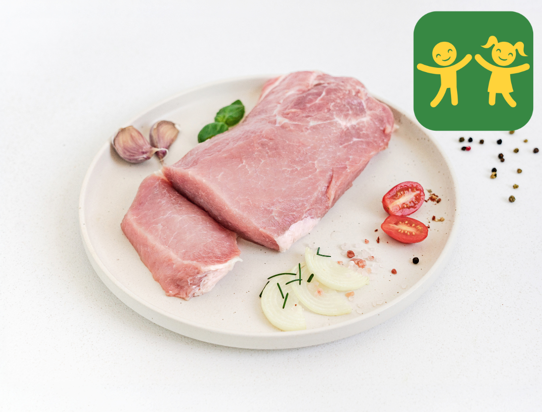 Schab wieprzowy bez kości EKO surowy  ok. 0,8 kg